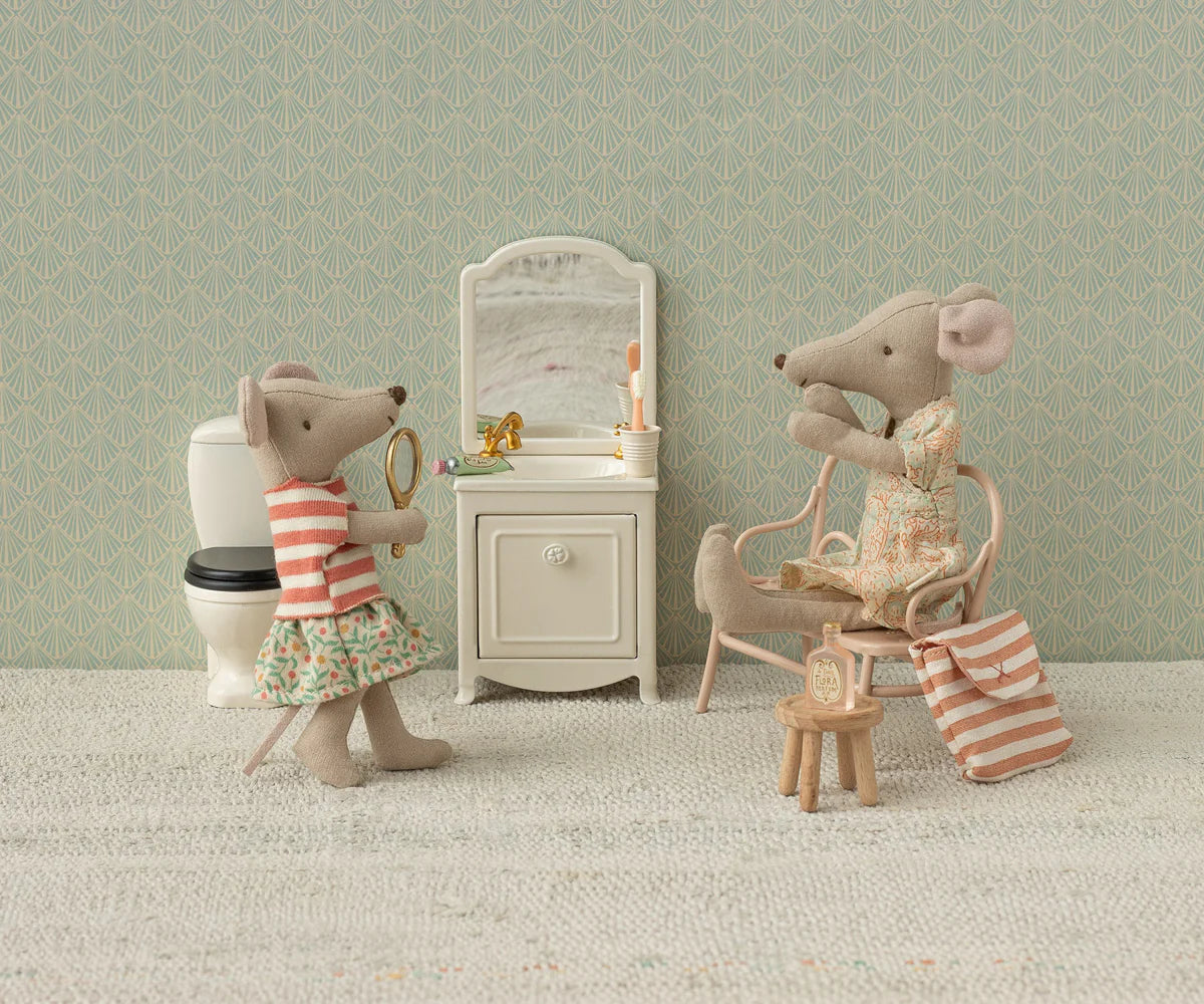 Toothbrush Set - Coral Stripe (Mouse)