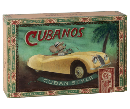 Grandma and Grandpa Mice in Cigar Box