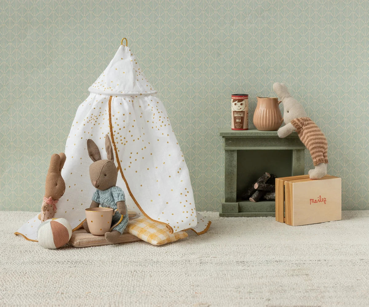 Fireplace - Dusty Green (Miniature)