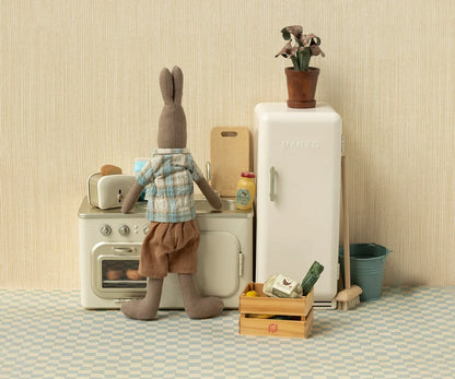 Toaster and Bread - Off White (Miniature)