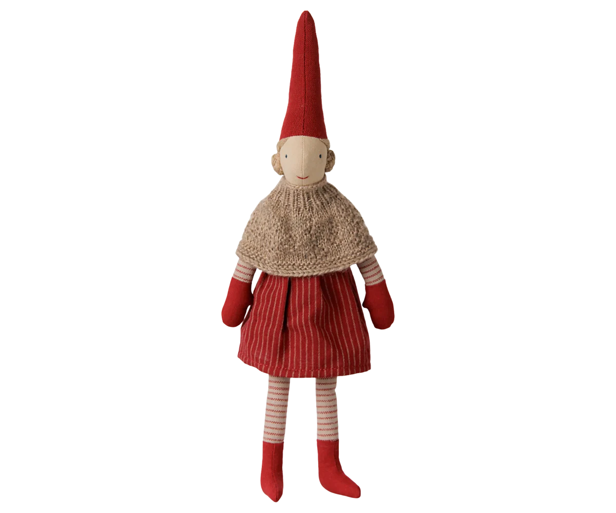 Pixy Girl with Knitted Cape - Size 2