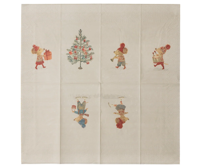 Paper Napkins - Maileg Christmas Mice