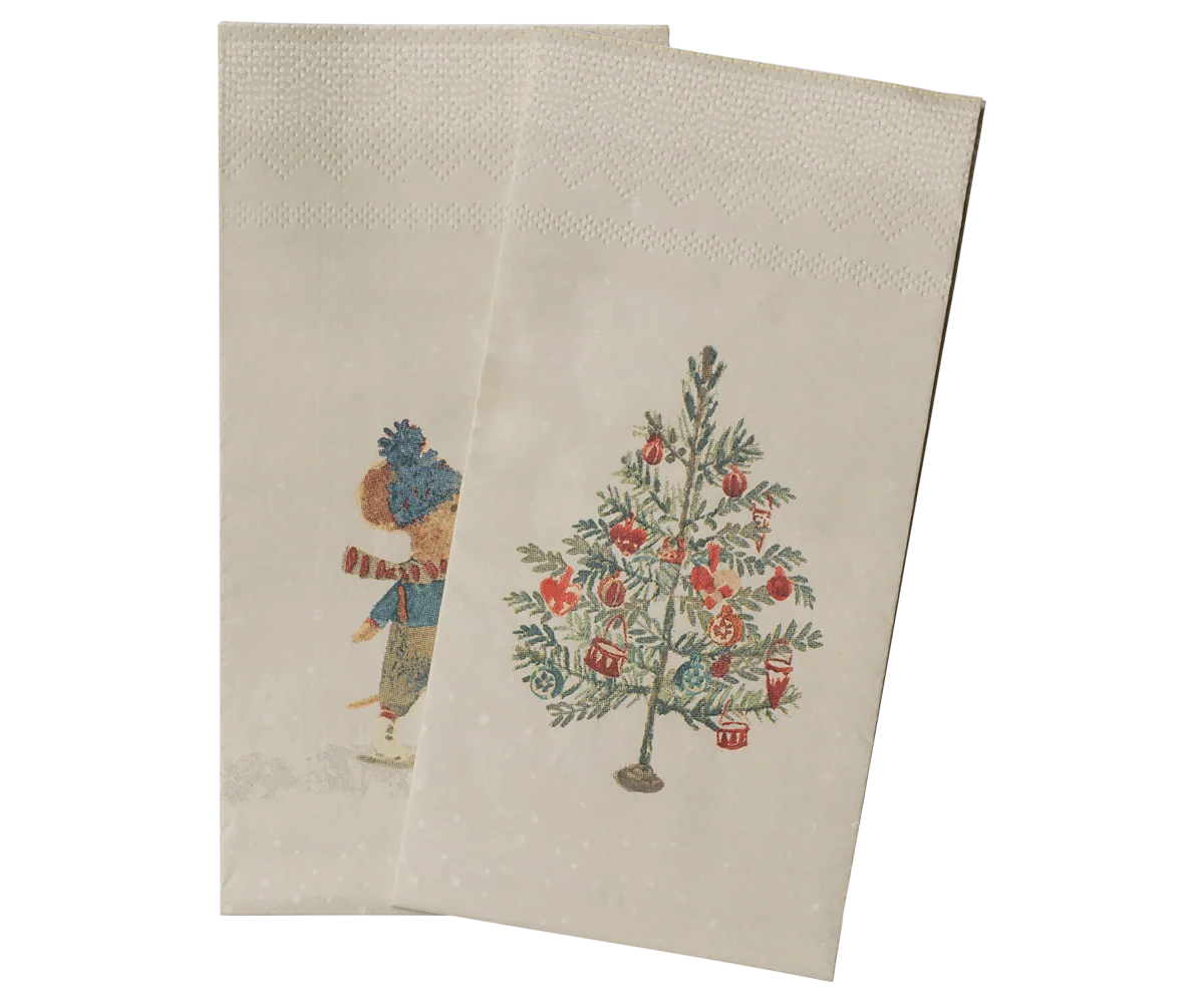 Paper Napkins - Maileg Christmas Mice