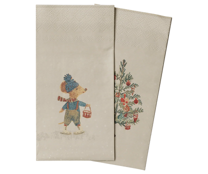 Paper Napkins - Maileg Christmas Mice