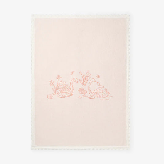Baby Blanket - Knit Swan