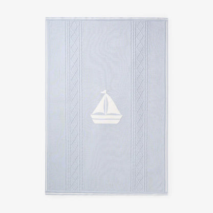 Baby Blanket - Cable Knit Nautical