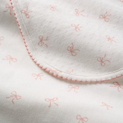 Baby Swaddle Blanket - Pink Bow