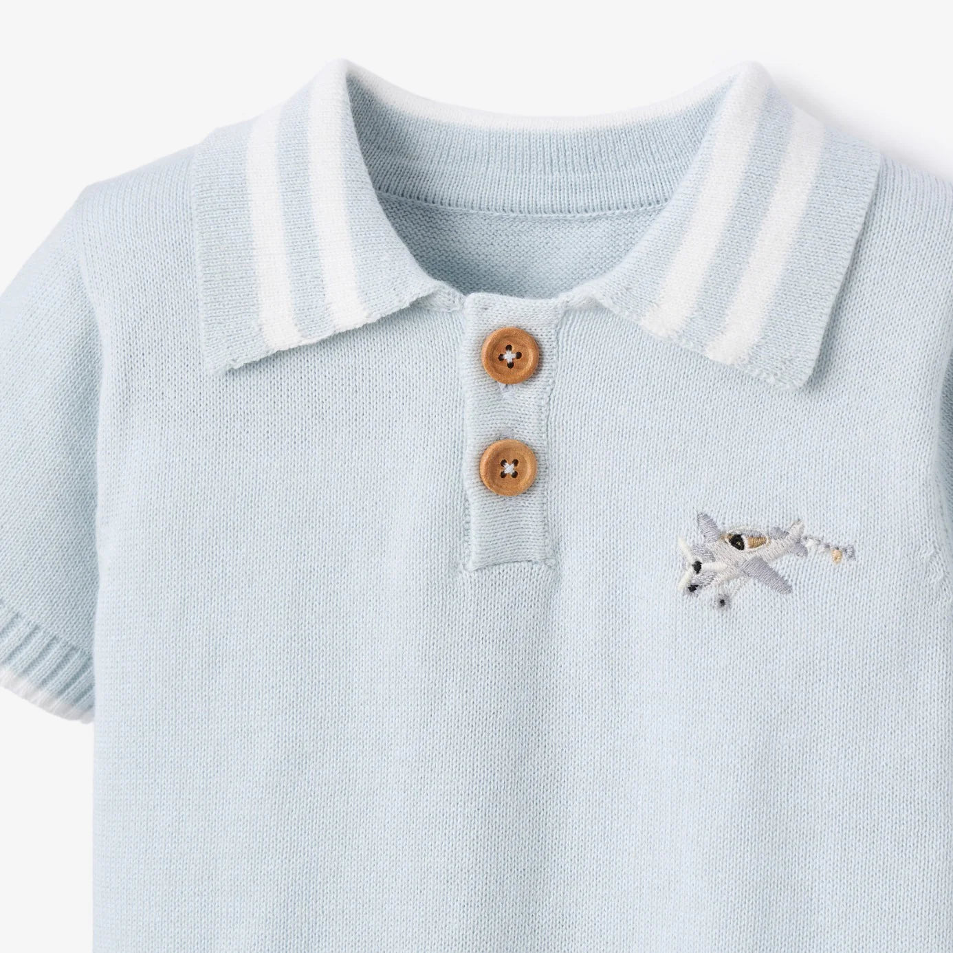 Knit Polo & Oxford Short Set - Up & Away