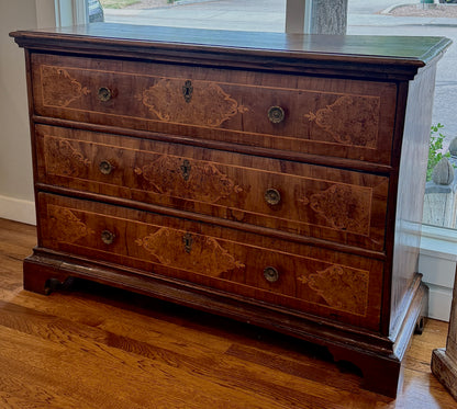 Antique 18th c. Italian Walnut Chest with Inlay