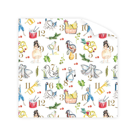 Gift Wrap - Twelve Days of Christmas (3 sheets)