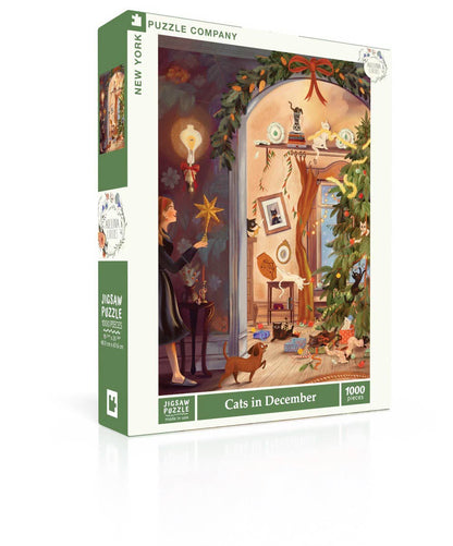 Puzzle - Cats in December (1000 pieces)