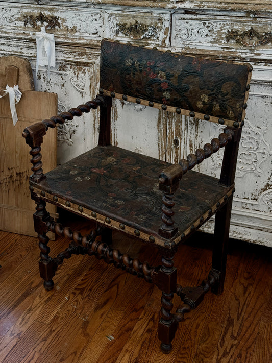 Antique 17th c. French Louis XIII Chair