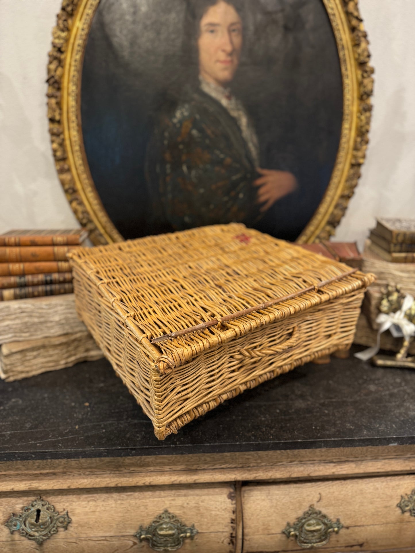 Antique 19th c. French Picnic Basket