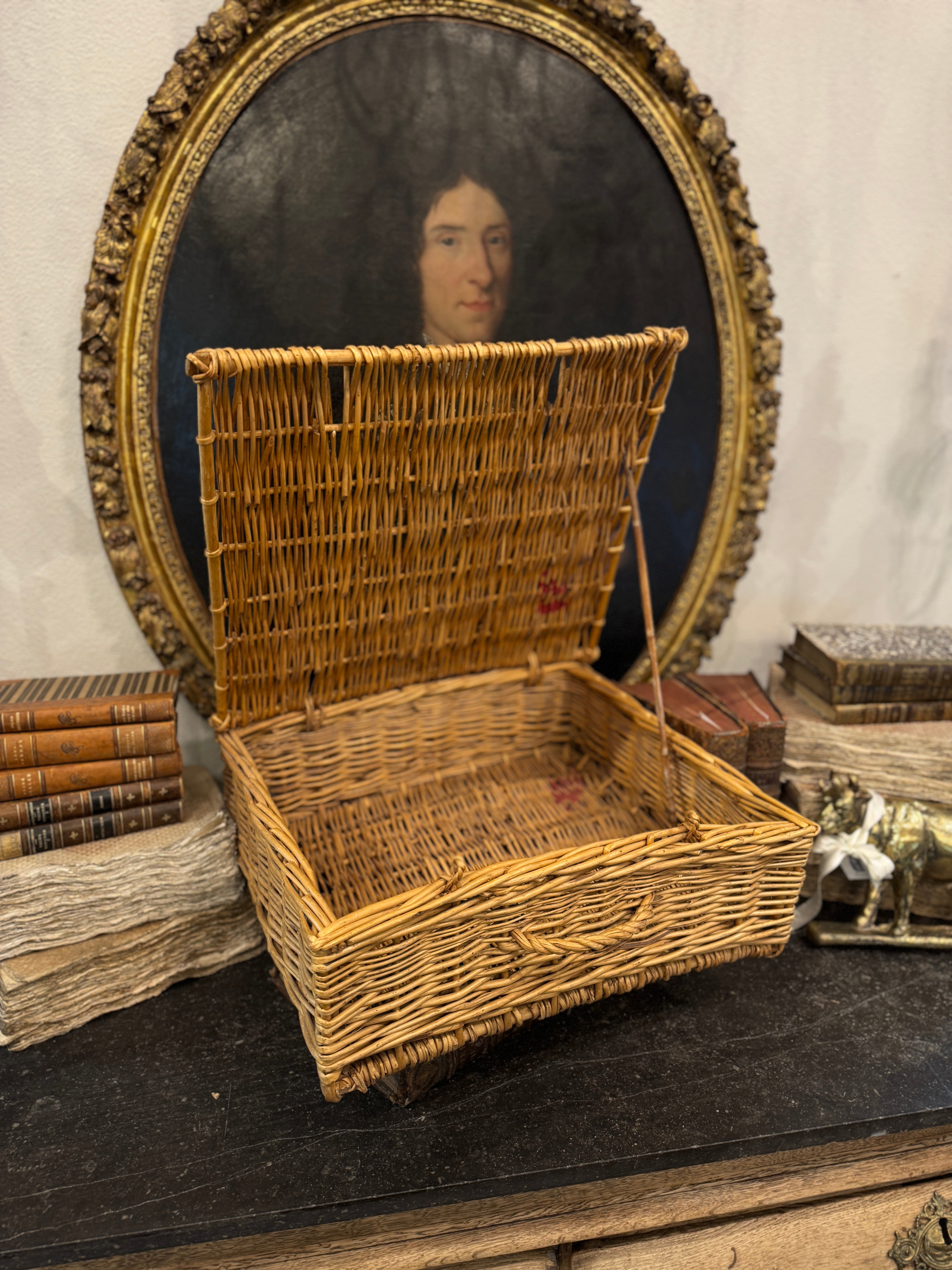 Antique 19th c. French Picnic Basket – Maison Blue