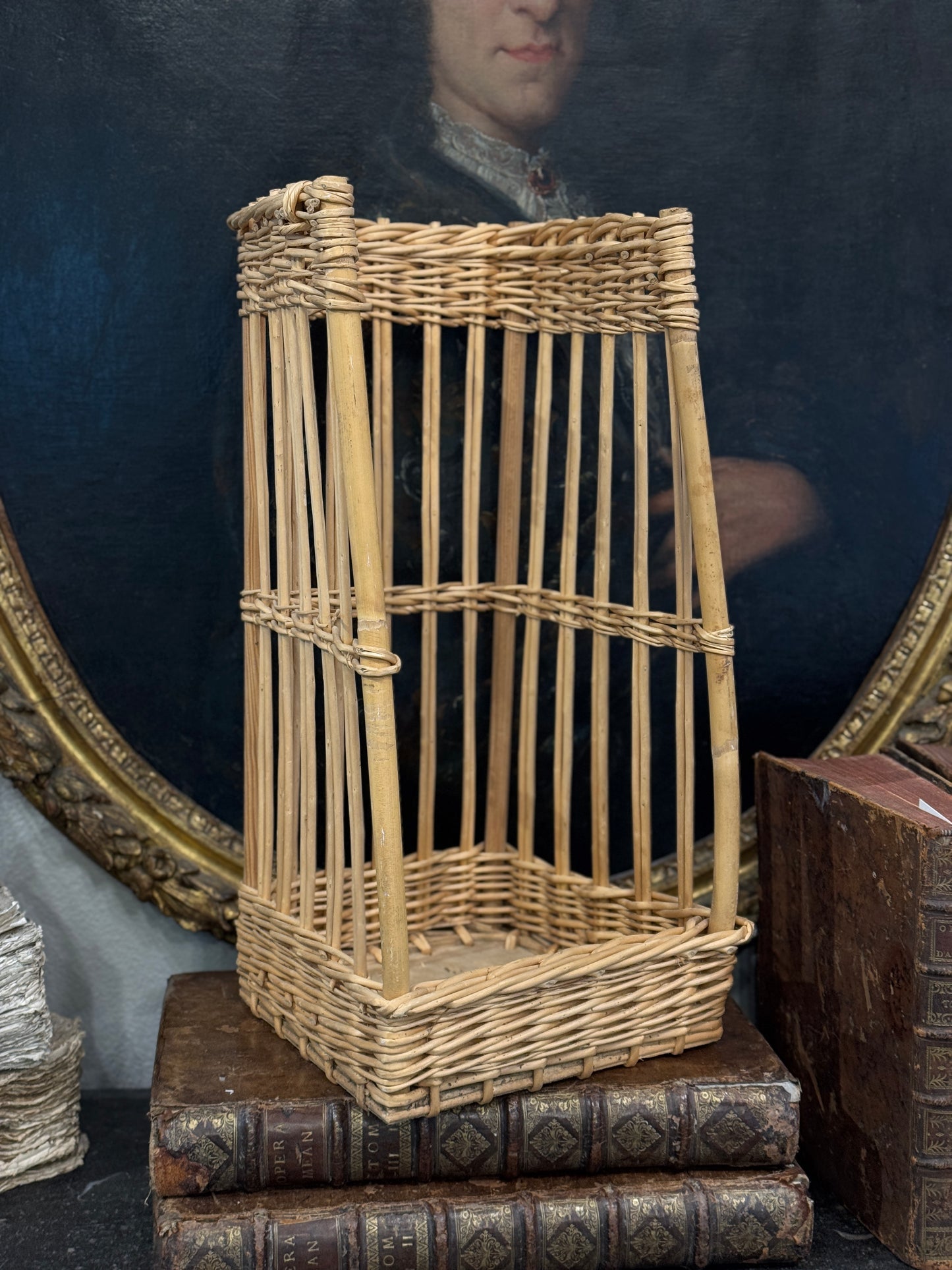 Antique 19th c. French Boulangerie Basket - Small