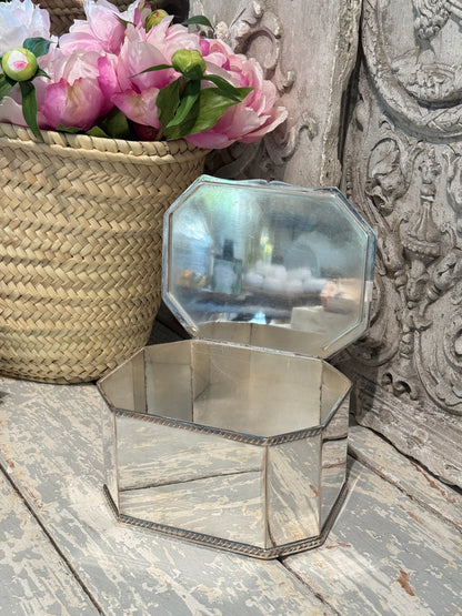 Antique 20th c. English Silverplate Biscuit Box