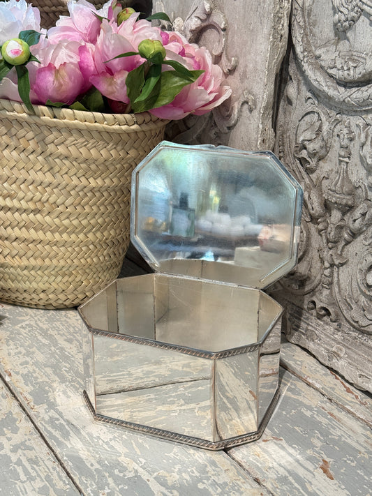 Antique 20th c. English Silverplate Biscuit Box