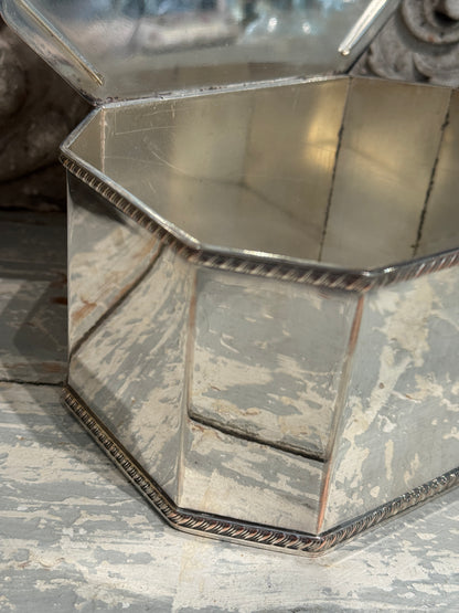 Antique 20th c. English Silverplate Biscuit Box