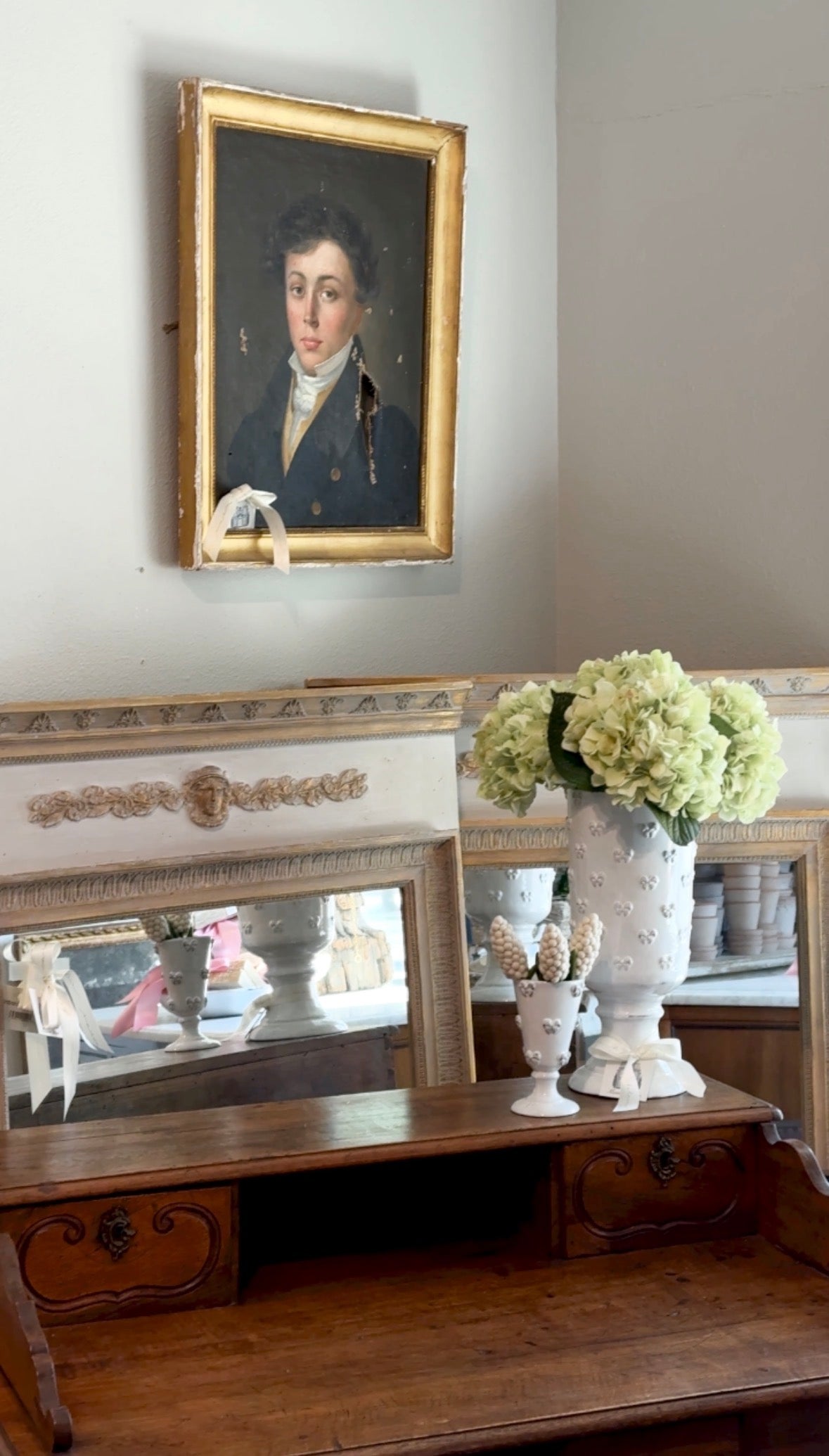 Antique 19th c. Portrait of a Young Gentleman