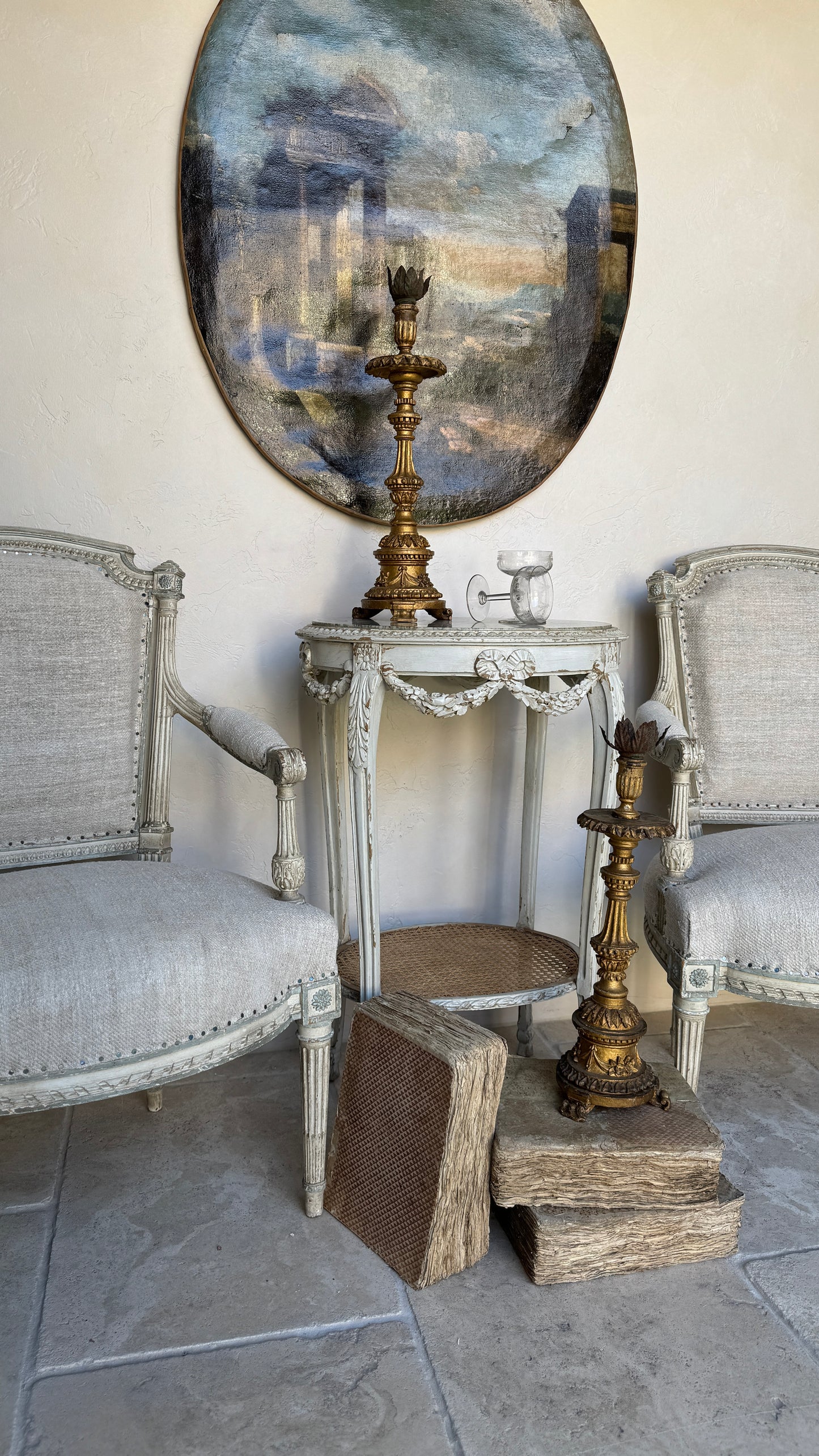 Antique French Coupe Glasses found in France (set of 11)