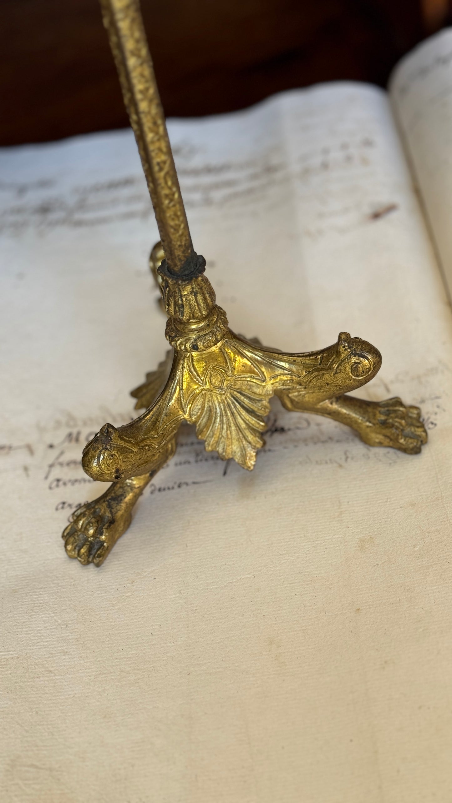 Antique Brass Hat Stand found in France