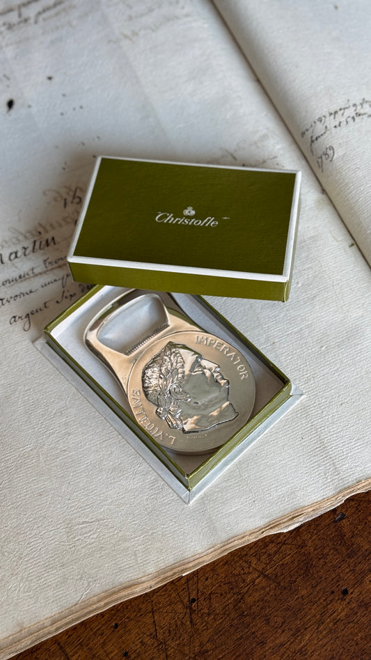 Antique Christofle Silver Bottle Opener