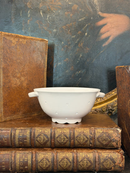 Vintage 20th c. English Ceramic Colander