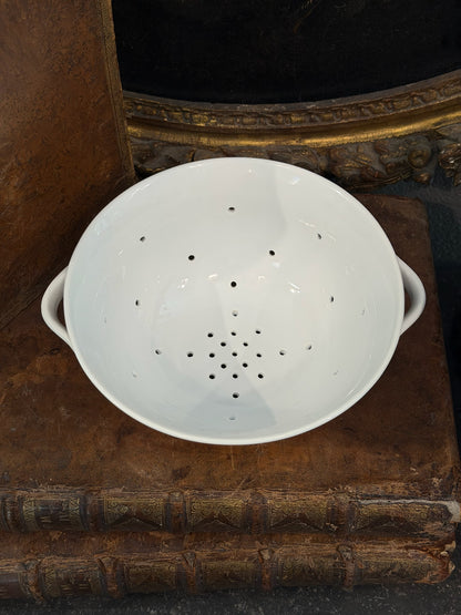 Vintage 20th c. English Ceramic Colander
