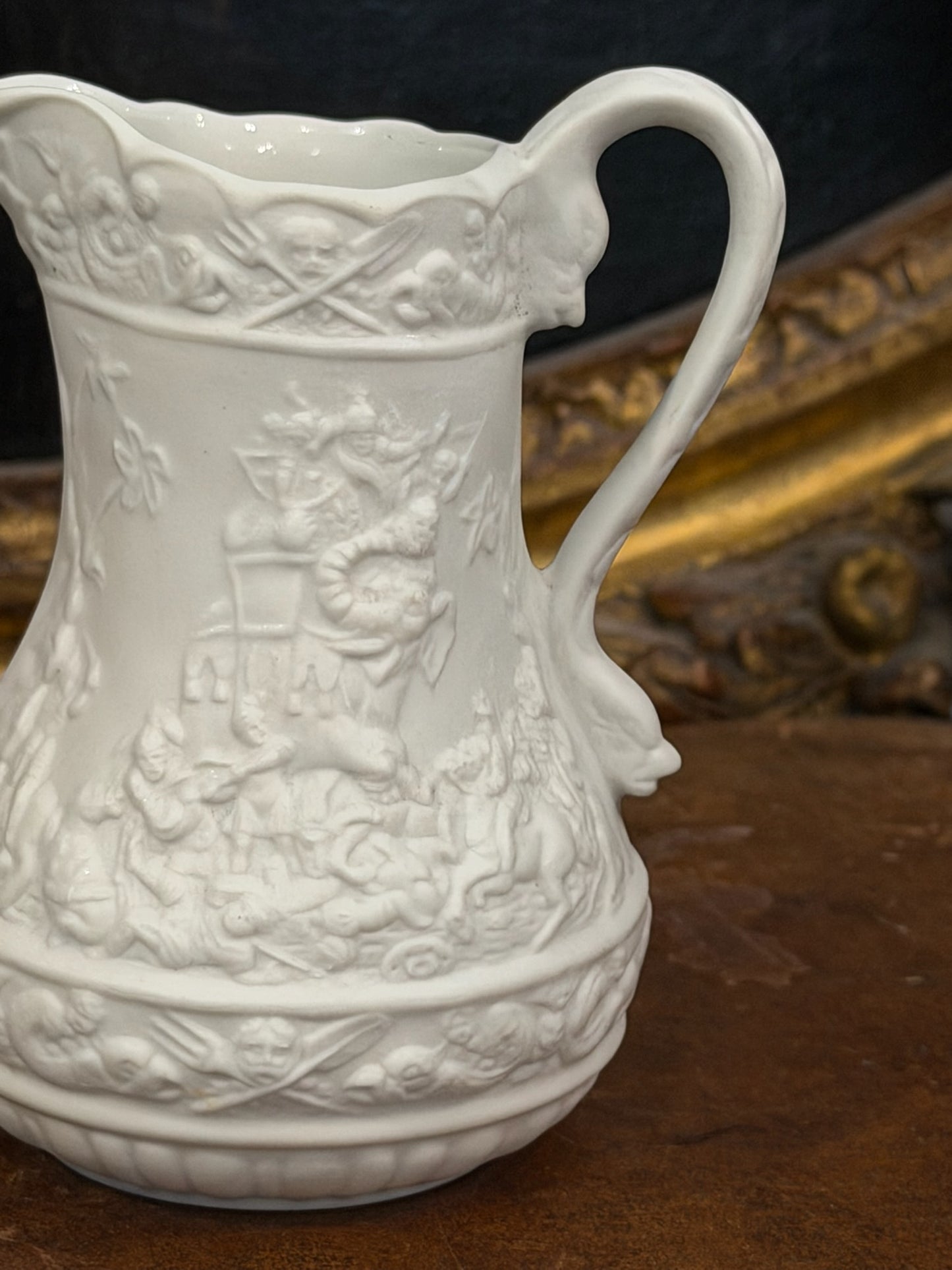 Vintage 20th c. English Portmeirion Parian Pitcher