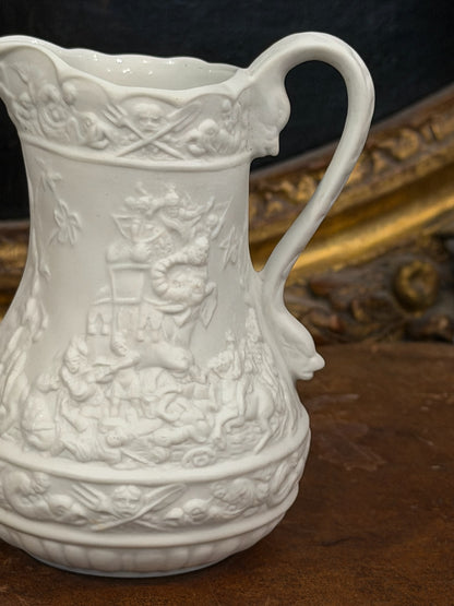 Vintage 20th c. English Portmeirion Parian Pitcher