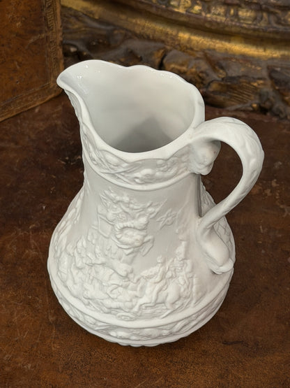 Vintage 20th c. English Portmeirion Parian Pitcher