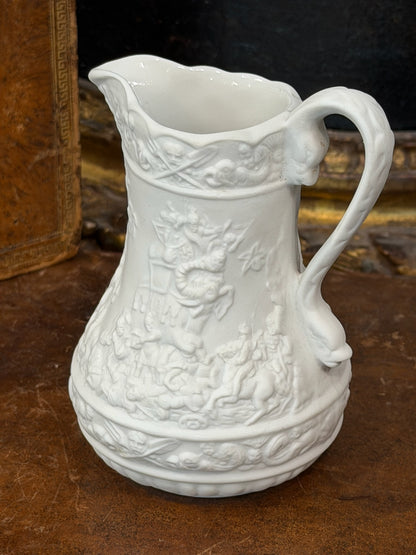 Vintage 20th c. English Portmeirion Parian Pitcher