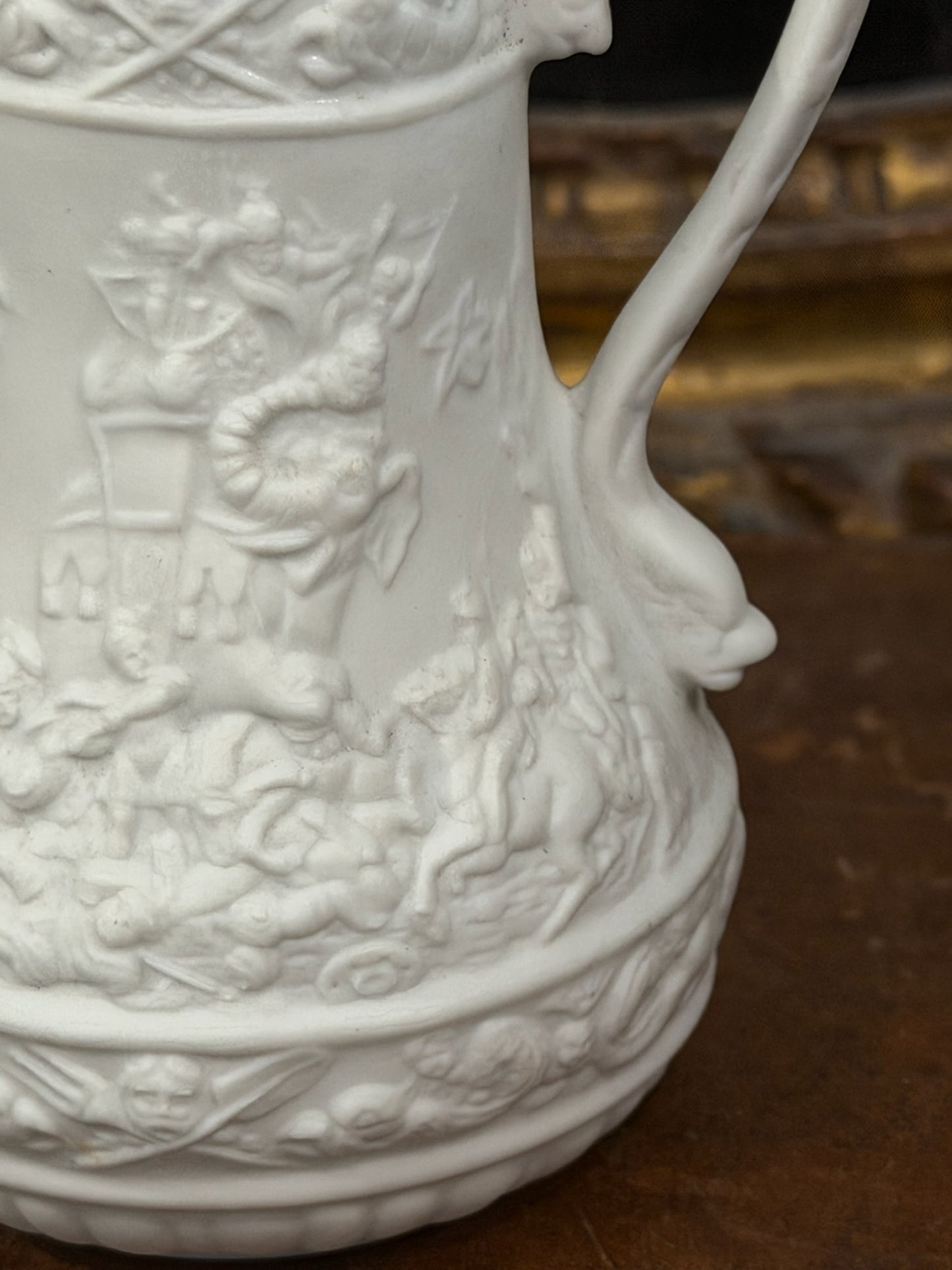 Vintage 20th c. English Portmeirion Parian Pitcher