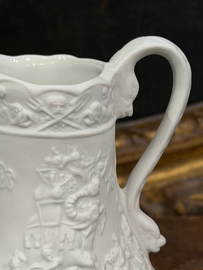 Vintage 20th c. English Portmeirion Parian Pitcher