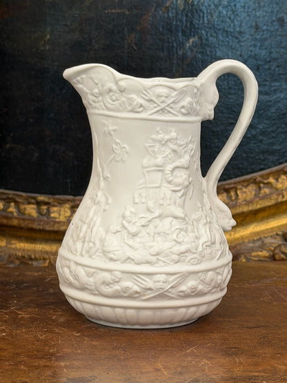 Vintage 20th c. English Portmeirion Parian Pitcher