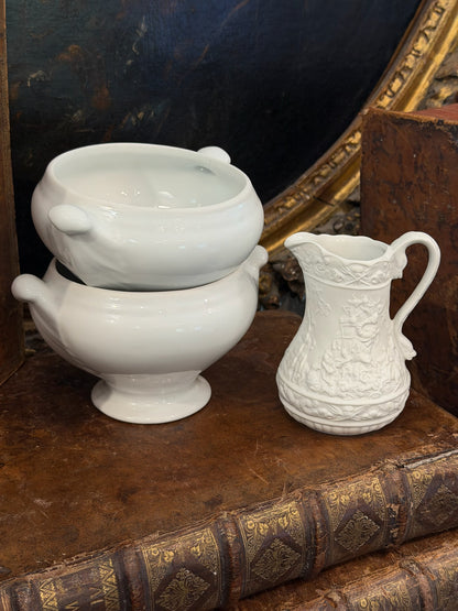 Vintage 20th c. English Portmeirion Parian Pitcher