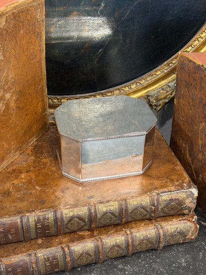 Antique 20th c. English Silverplate Biscuit Box
