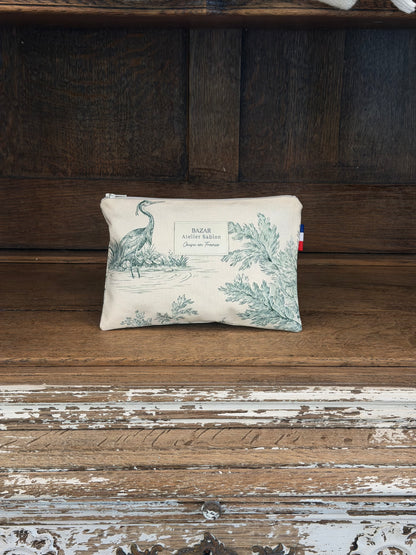 Pochette Plate - Jouy de Fruits - Verte