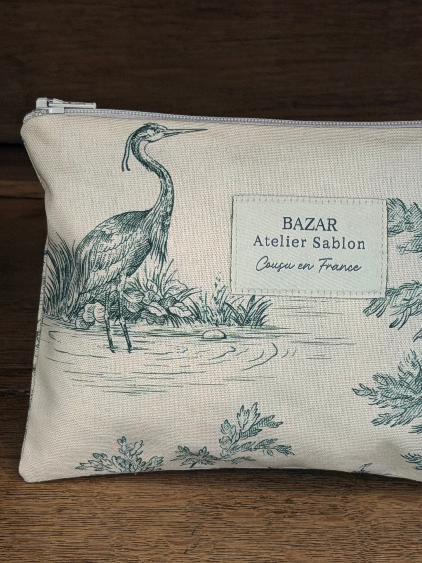 Pochette Plate - Jouy de Fruits - Verte