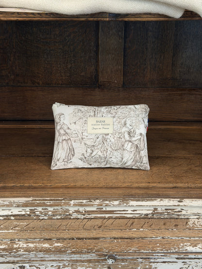 Pochette Plate - Jouy de Fruits - Moka