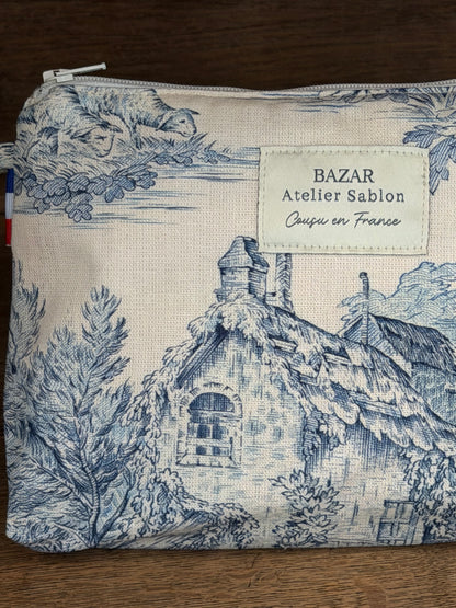 Trousse de Toilette - Jouy de Fruits - Bleue