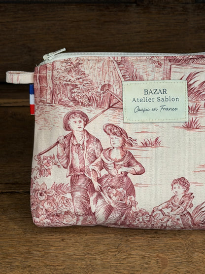 Trousse de Toilette - Jouy de Fruits - Rouge