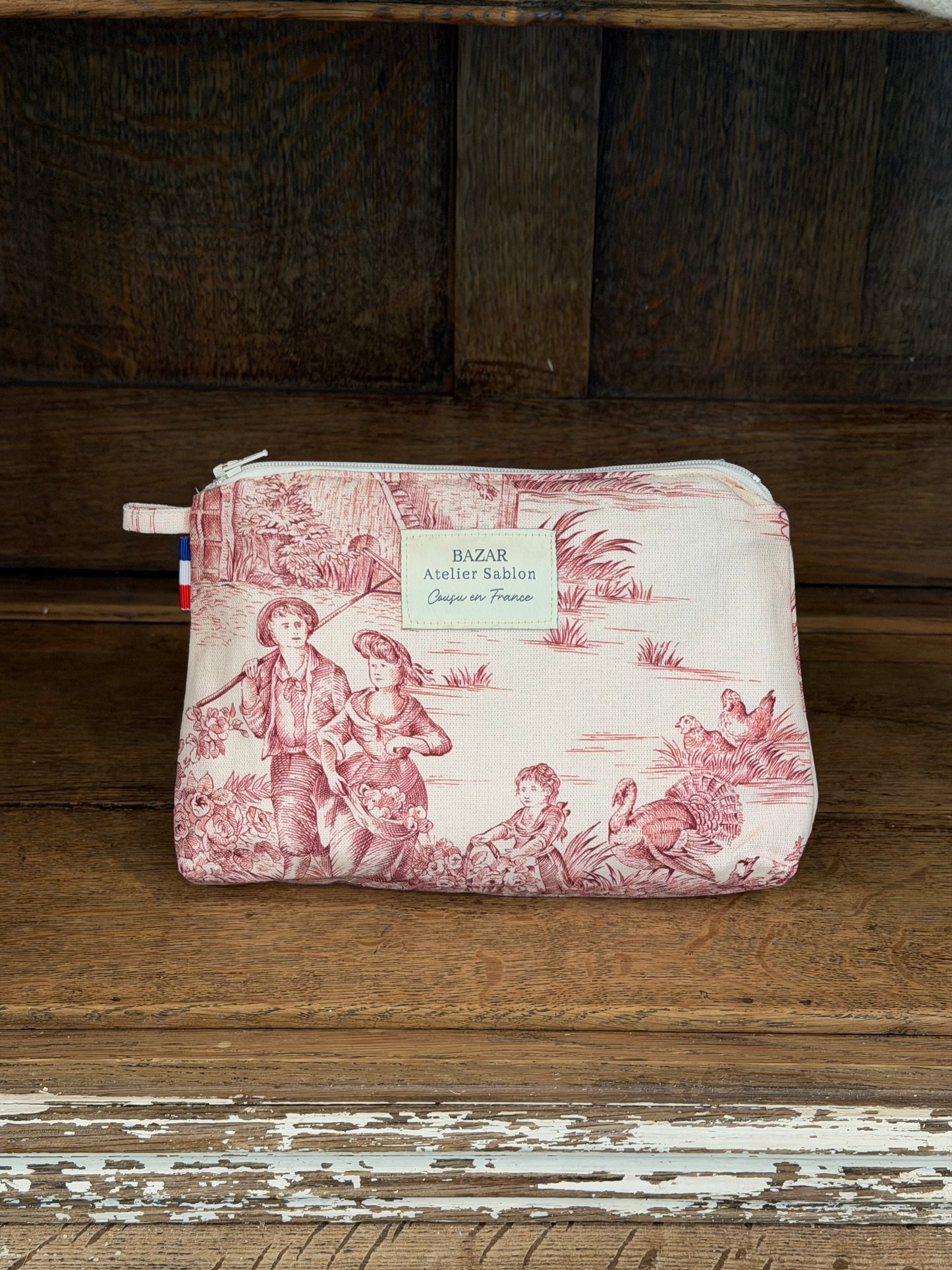 Trousse de Toilette - Jouy de Fruits - Rouge