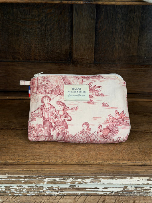 Trousse de Toilette - Jouy de Fruits - Rouge