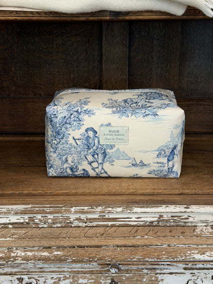 Trousse de Toilette XXL - Jouy de Fruits - Bleue