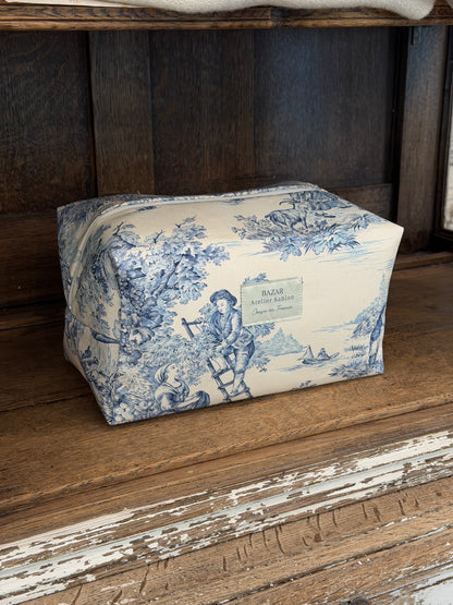 Trousse de Toilette XXL - Jouy de Fruits - Bleue