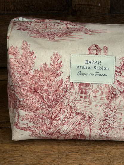 Trousse de Toilette XL - Jouy de Fruits - Rouge