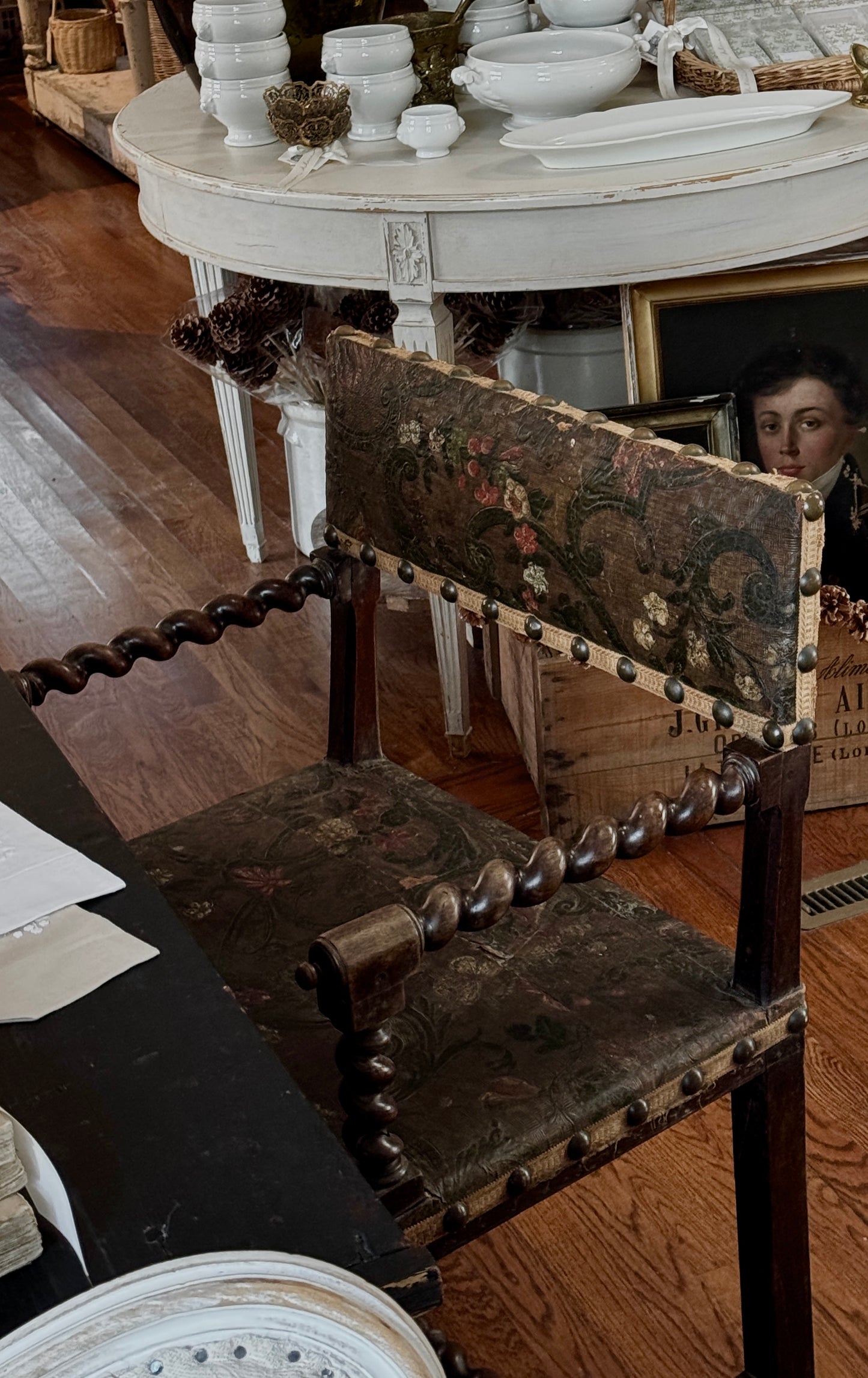 Antique 17th c. French Louis XIII Chair