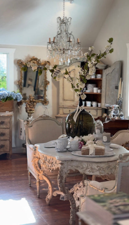Antique 19th c. French Louis XV Style Crystal Chandelier - Small