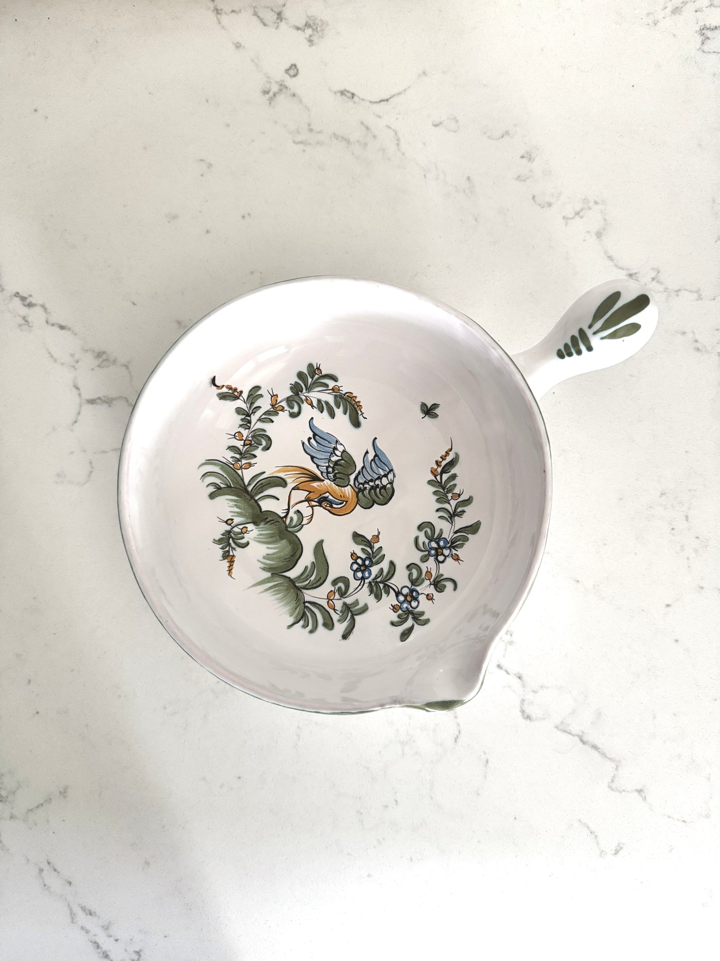 Vintage 20th c. Moustiers Serving Bowl